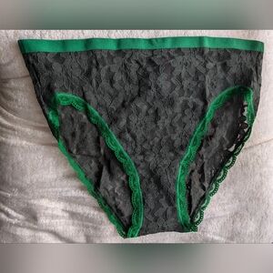 Adore Me Green Lace Panties Size Small New